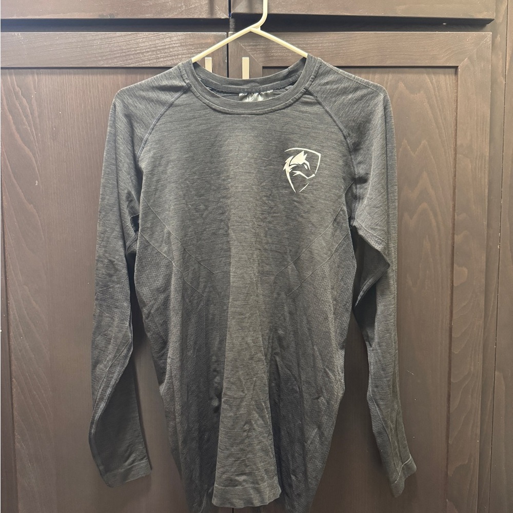 Men's Alphalete Compression Long Sleeve Performance Shirt - Black